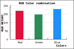 rgb background color #AA94B4 mixer