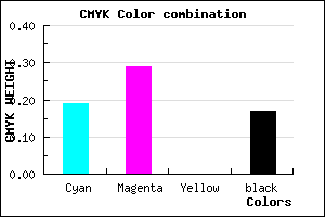 #AA95D3 color CMYK mixer