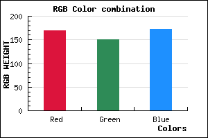 rgb background color #AA96AC mixer