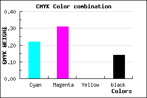 #AA97DB color CMYK mixer