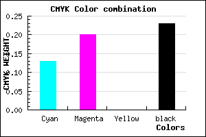 #AA9CC4 color CMYK mixer
