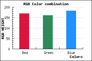 rgb background color #AAA0B6 mixer