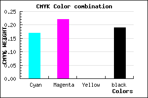#AAA0CE color CMYK mixer