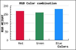 rgb background color #AAA1B5 mixer