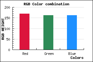 rgb background color #AAA2A2 mixer
