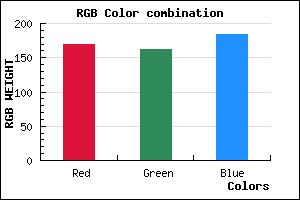 rgb background color #AAA2B8 mixer