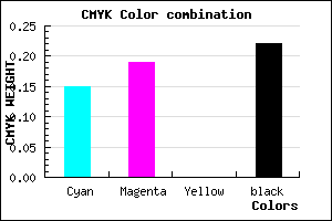#AAA2C8 color CMYK mixer