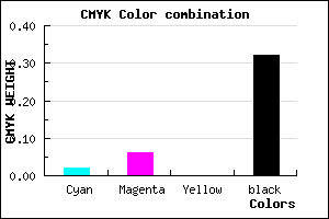 #AAA3AD color CMYK mixer