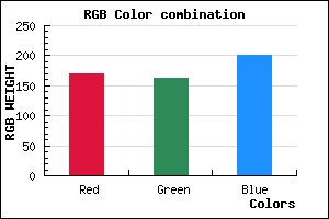 rgb background color #AAA3C9 mixer
