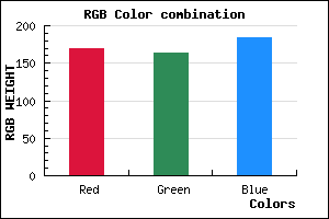 rgb background color #AAA4B8 mixer