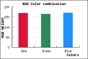 rgb background color #AAA5AB mixer