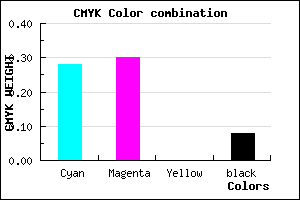 #AAA5EB color CMYK mixer
