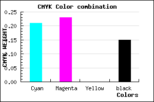 #AAA6D8 color CMYK mixer