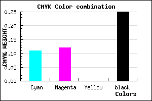 #AAA8BE color CMYK mixer
