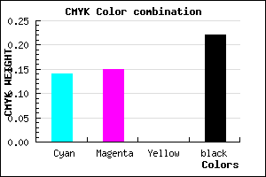 #AAA8C6 color CMYK mixer