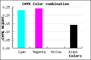 #AAA8DC color CMYK mixer