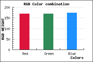 rgb background color #AAA9AD mixer