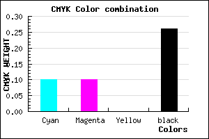 #AAAABC color CMYK mixer
