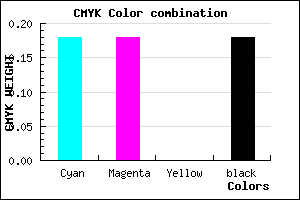 #AAAAD0 color CMYK mixer