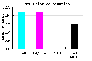 #AAAADA color CMYK mixer
