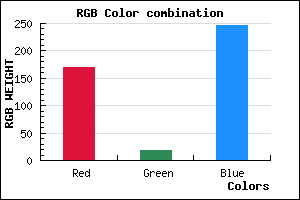 rgb background color #AA12F6 mixer