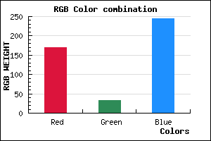 rgb background color #AA20F5 mixer