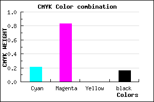 #AA24D6 color CMYK mixer