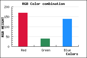 rgb background color #AA288B mixer