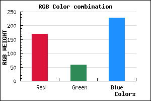 rgb background color #AA3AE4 mixer