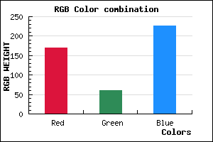 rgb background color #AA3CE2 mixer