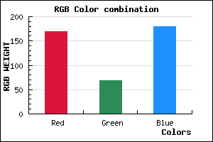 rgb background color #AA44B3 mixer