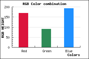 rgb background color #AA5AC0 mixer