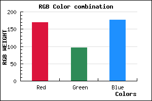 rgb background color #AA60B0 mixer