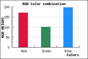 rgb background color #AB65C5 mixer