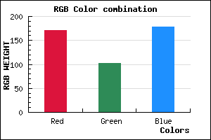 rgb background color #AB66B2 mixer
