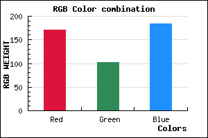 rgb background color #AB66B8 mixer