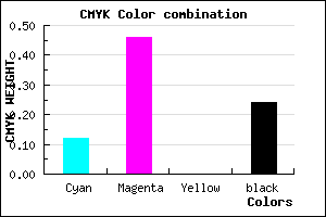 #AB69C3 color CMYK mixer