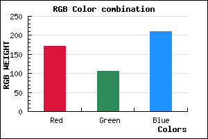 rgb background color #AB6AD2 mixer