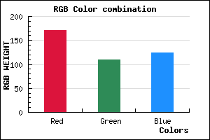rgb background color #AB6D7C mixer