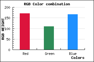 rgb background color #AB6EA6 mixer