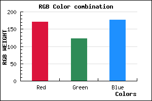 rgb background color #AB7BB1 mixer