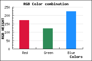 rgb background color #AB7BE1 mixer