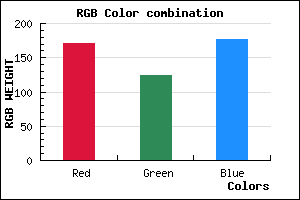 rgb background color #AB7CB0 mixer