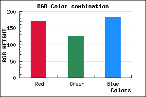 rgb background color #AB7DB7 mixer