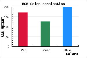 rgb background color #AB7DC5 mixer