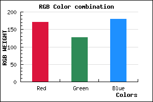 rgb background color #AB7FB3 mixer