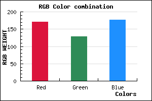 rgb background color #AB81B1 mixer