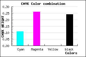 #AB8FC1 color CMYK mixer