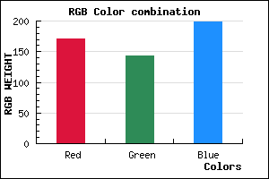 rgb background color #AB8FC7 mixer