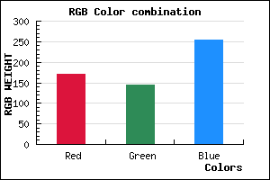 rgb background color #AB90FD mixer